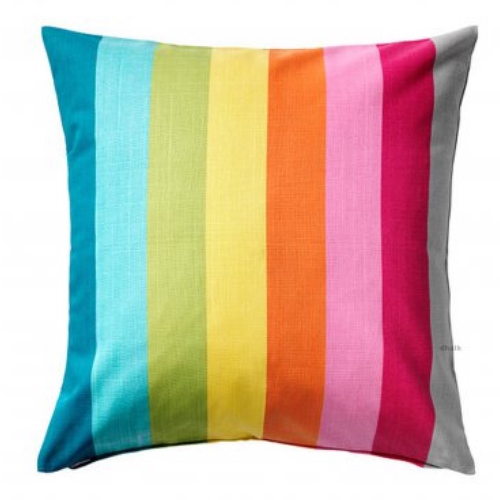 [SOLD] IKEA Skarum Rainbow Striped Outdoor Patio Pillow Cover